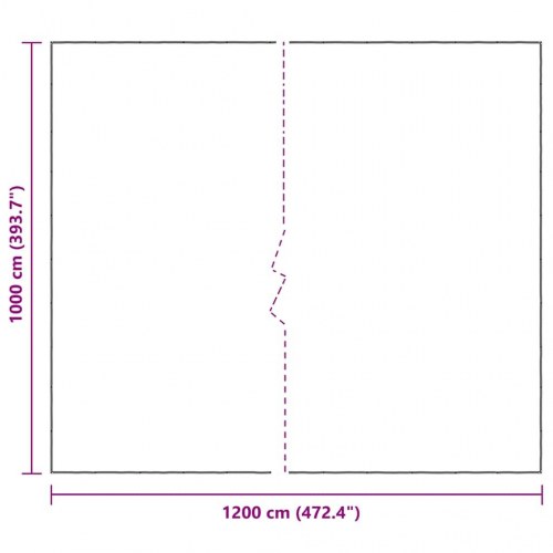 Klar presenning med øjer 10 × 12 m - polyethylen, transparent