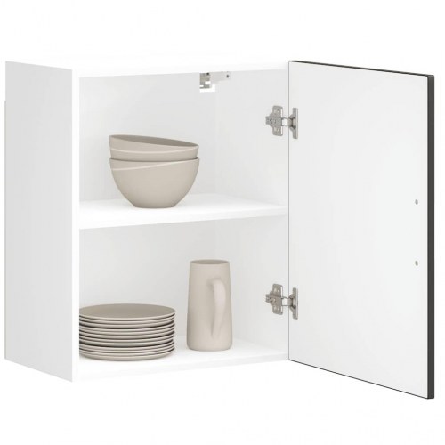 Køkkenoverskabe 2 stk. Porto konstrueret træ sort