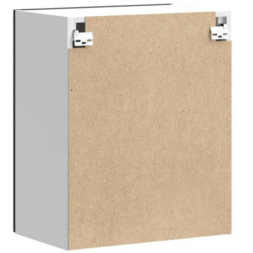 Køkkenoverskabe 2 stk. Porto konstrueret træ sort