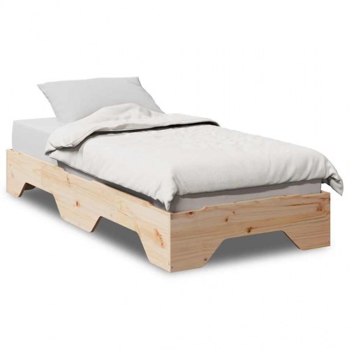 Sengeramme stabelbar 75 x 190 cm - massivt fyrretræ