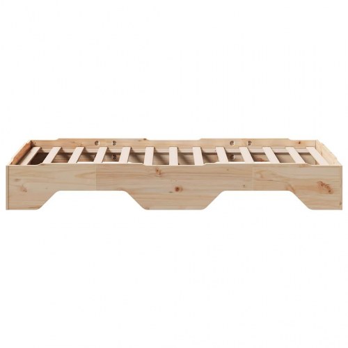 Sengeramme stabelbar 75 x 190 cm - massivt fyrretræ