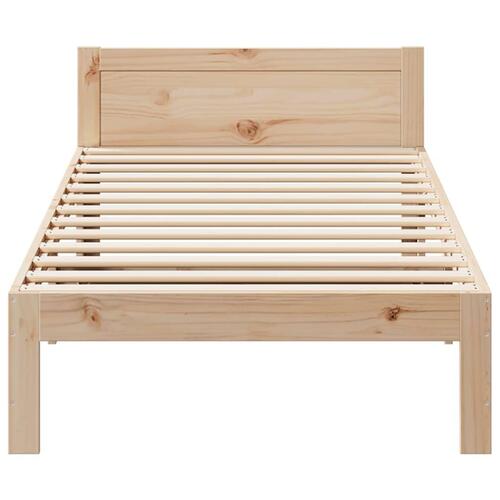 Sengeramme uden madras 80x200 cm massivt fyrretræ