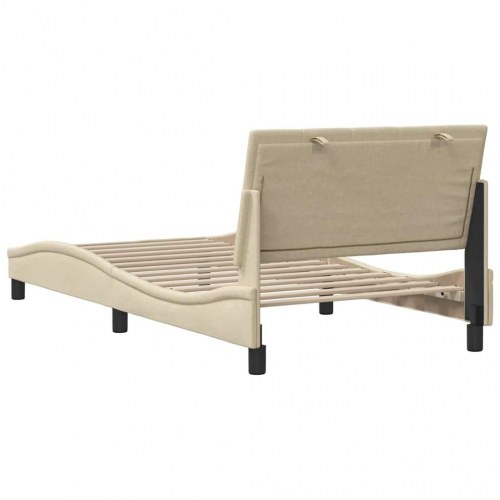 Sengeramme Hanko uden madras - creme 100 x 200 cm