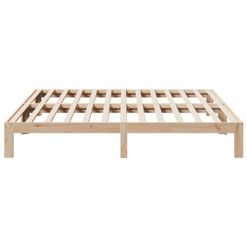 Sengeramme uden madras 180 x 200 cm i massivt fyrretræ