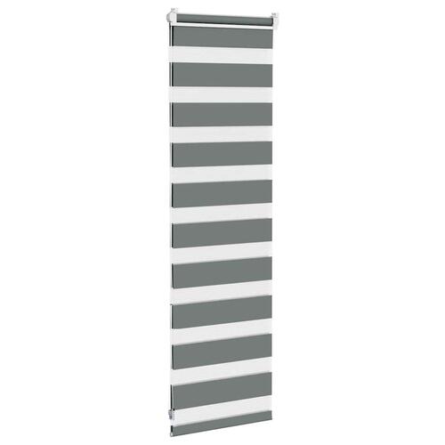 Zebra persienne mørkegrå 40x100 cm stofbredde 35,9 cm polyester