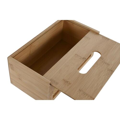 Lommetørklæde eller tørklæde kasse Home ESPRIT Bambus Rattan 25 x 13 x 10 cm