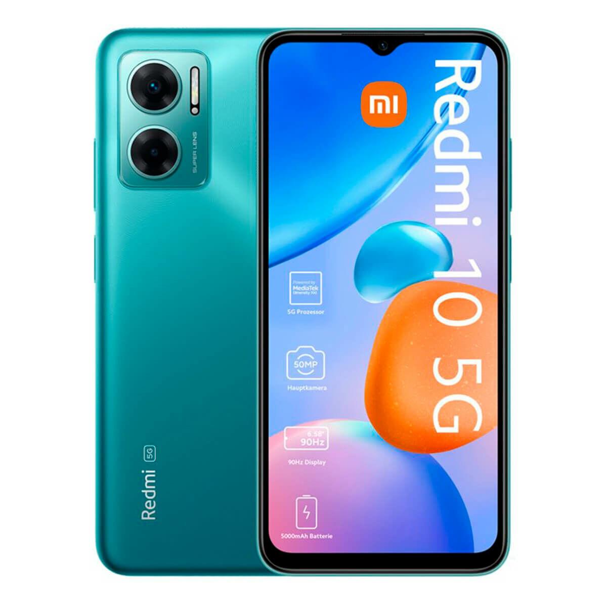 Smartphone Xiaomi Redmi 10 5g 6 58 Mediatek Dimensity 700 4 Gb Ram 128 Gb Grøn