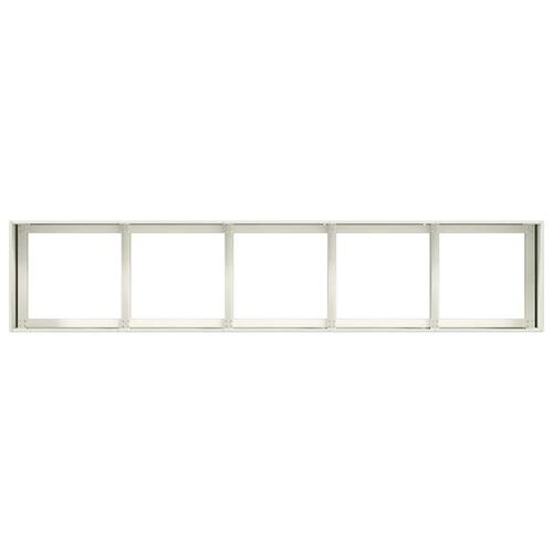 Plantekasse hvid 200x40x40 cm koldvalset stål