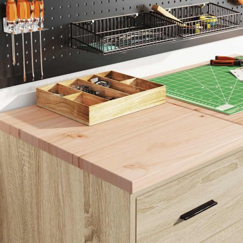 Garageopbevaringsskab med 4 skuffer - Sonoma eg, 40×51×85 cm, massiv fyrretræs-bordplade