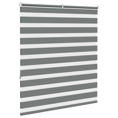 Zebragardin mørkegrå 135×150 cm - stofbredde 130,9 cm, polyester