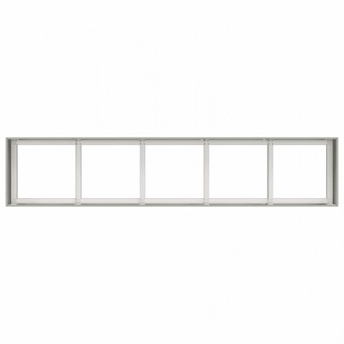 Plantekasse i rustfrit stål 200 × 40 × 40 cm - højbed til have og terrasse