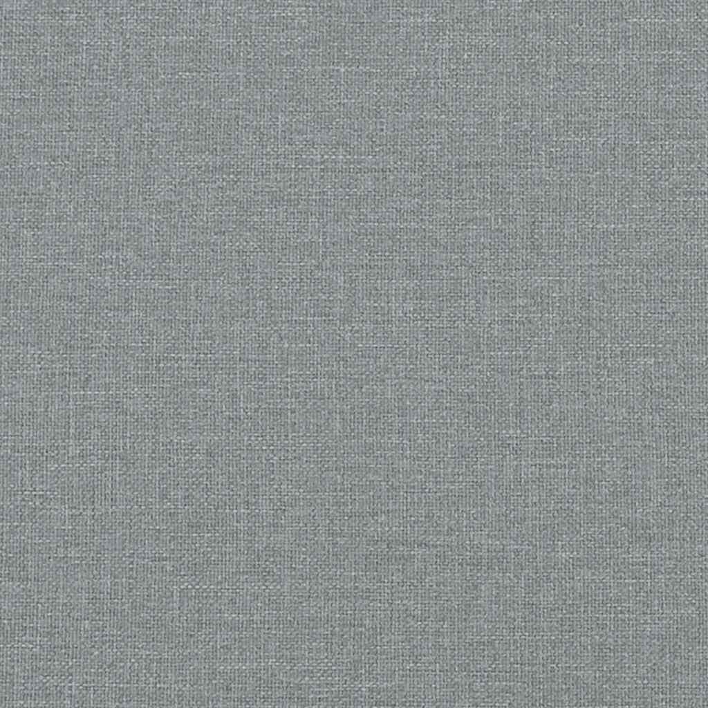 Eldrevet lænestol stof lysegrå billede