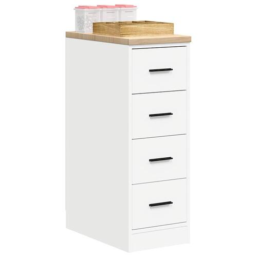 Garageopbevaringsskab Hvid 30x51x85 cm Massivt træ Fyrretræ