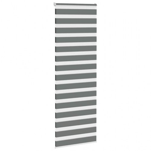 Zebragardin mørkegrå 90×200 cm - stofbredde 85,9 cm, polyester