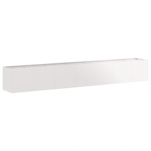 Plantekasse i rustfrit stål 280 × 40 × 40 cm - højbed til have og terrasse