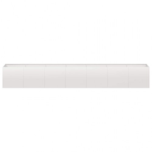 Plantekasse i rustfrit stål 280 × 40 × 40 cm - højbed til have og terrasse
