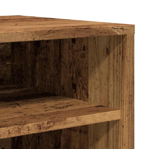 Skoskab 60×35×92 cm i konstrueret træ - antik eg, 6 rum