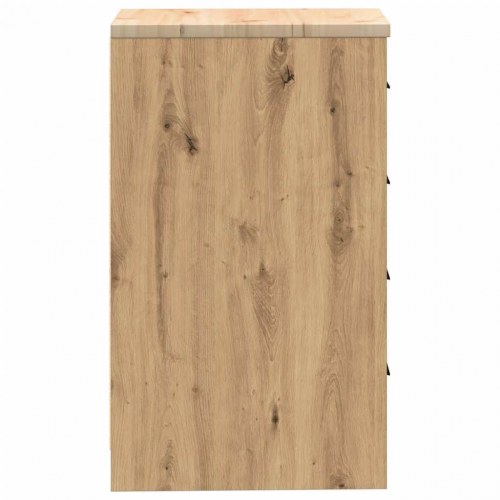 Garageopbevaringsskab i håndværks eg - 40 × 51 × 85 cm, 4 skuffer