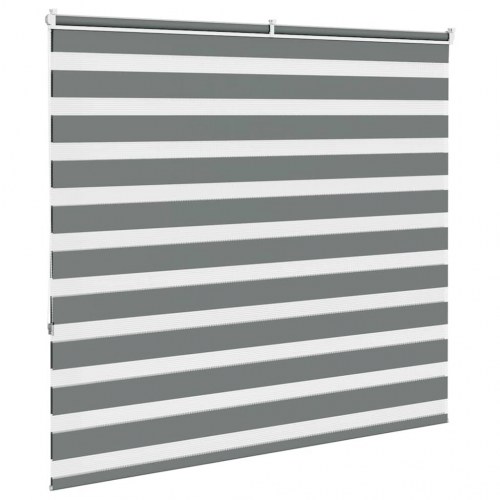 Zebragardin mørkegrå 155×150 cm - stofbredde 150,9 cm, polyester