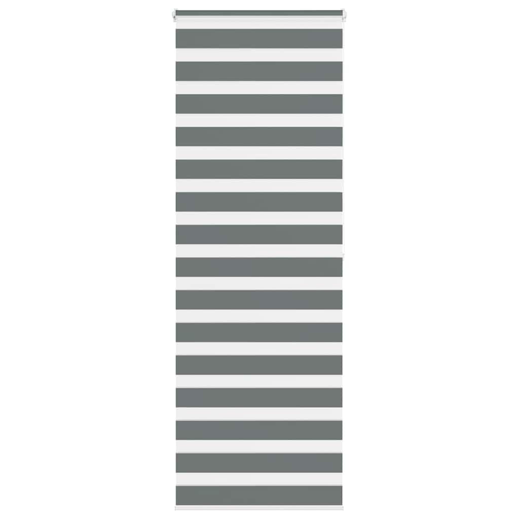 Zebragardin mørkegrå 85x200 cm stofbredde 80,9 cm polyester billede