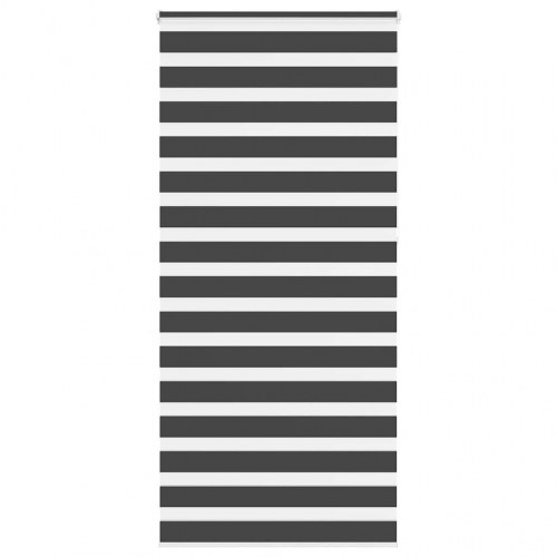 Zebragardin - sort 100 × 230 cm, stofbredde 95,9 cm, polyester