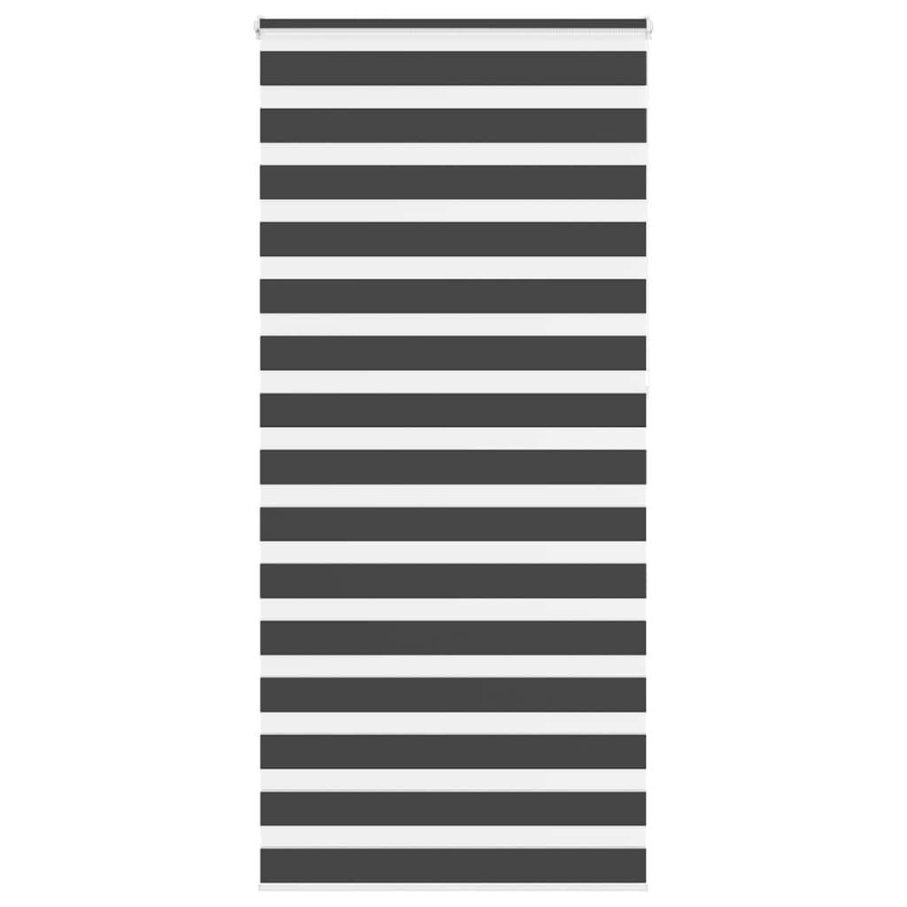Zebragardin sort 100x230 cm stofbredde 95,9 cm polyester