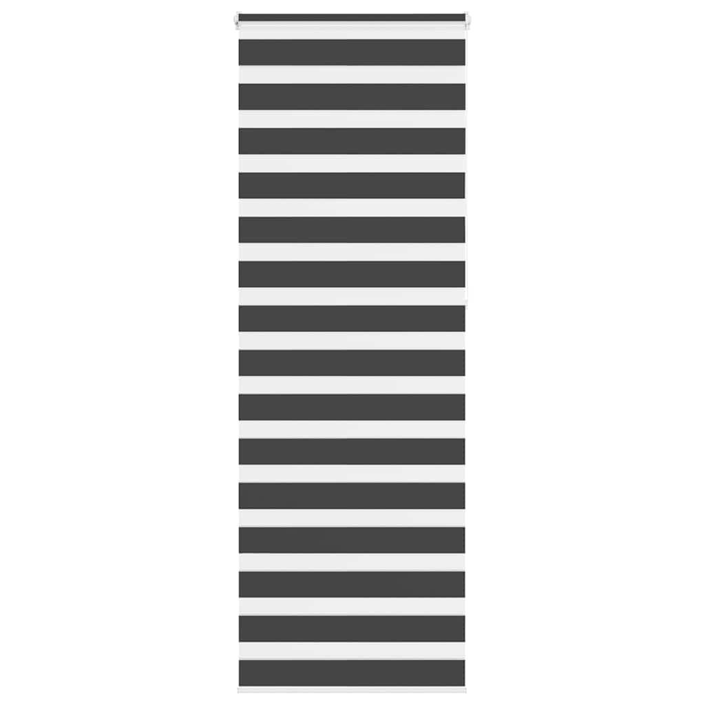 Rullegardin zebra, sort, stofbredde 85,9 cm, polyester