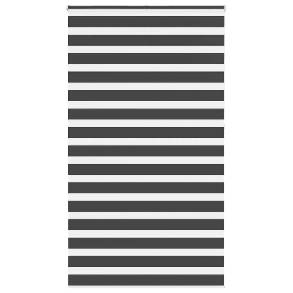 Zebragardin sort 120x230 cm stofbredde 115,9 cm polyester