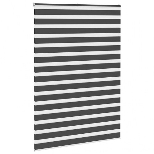 Zebragardin - sort 165×230 cm, stofbredde 160,9 cm, polyester