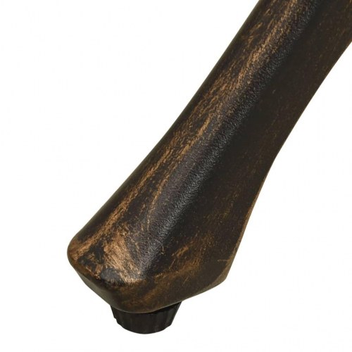 Havebord 90x90x73 cm støbt aluminium bronzefarvet