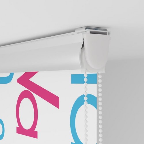 Bruserullegardin med kassette 130x240 cm Stofbredde 126 cm