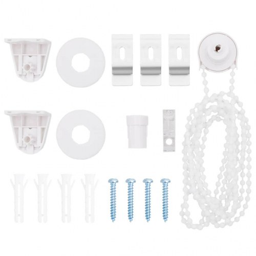 Bruserullegardin med kassette 130x240 cm Stofbredde 126 cm