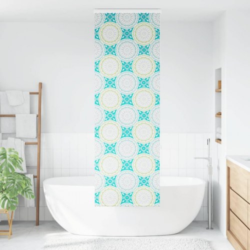 Bruserullegardin med kassette 80 x 240 cm - ornament