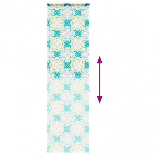 Bruserullegardin med kassette 80 x 240 cm - ornament
