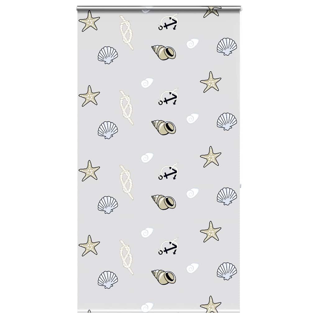 Bruserullegardin med kassette 130x240 cm Stofbredde 126 cm