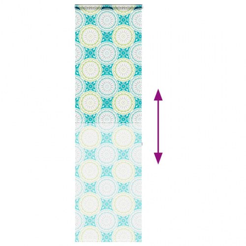 Bruserullegardin med kassette 70 x 240 cm - ornament