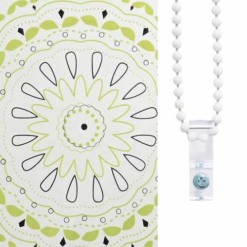 Bruserullegardin med kassette 70 x 240 cm - ornament