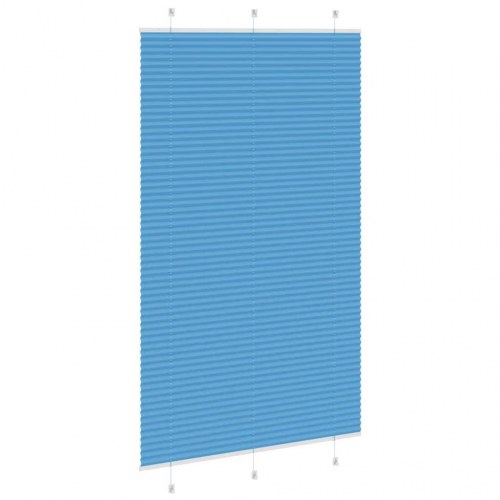 Plisségardin - blå 120×200 cm, stofbredde 119,4 cm, polyester