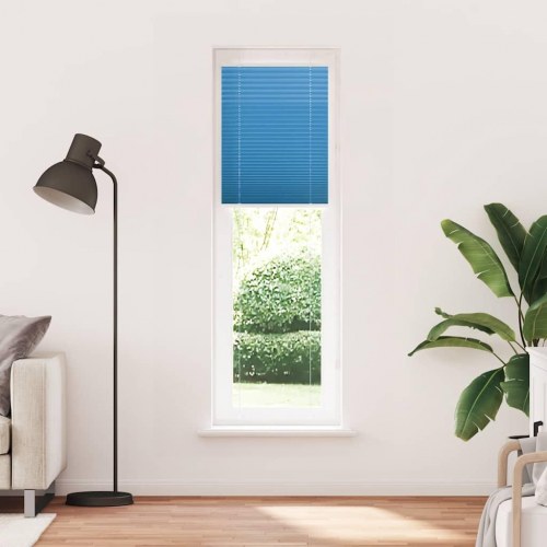 Plisségardin blå 60×200 cm - stofbredde 59,4 cm, polyester