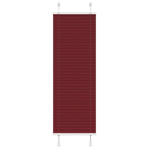 Plisségardin bordeauxrød 45×100 cm - stofbredde 44,4 cm, polyester