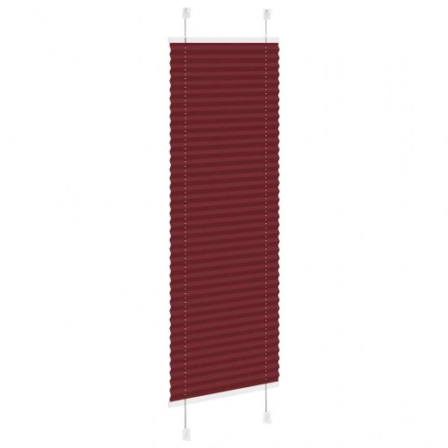 Plisségardin bordeauxrød 45×100 cm - stofbredde 44,4 cm, polyester