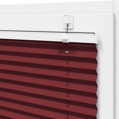 Plisségardin bordeauxrød 45×100 cm - stofbredde 44,4 cm, polyester