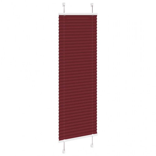 Plisségardin bordeauxrød 50 x 100 cm - stofbredde 49,4 cm i polyester