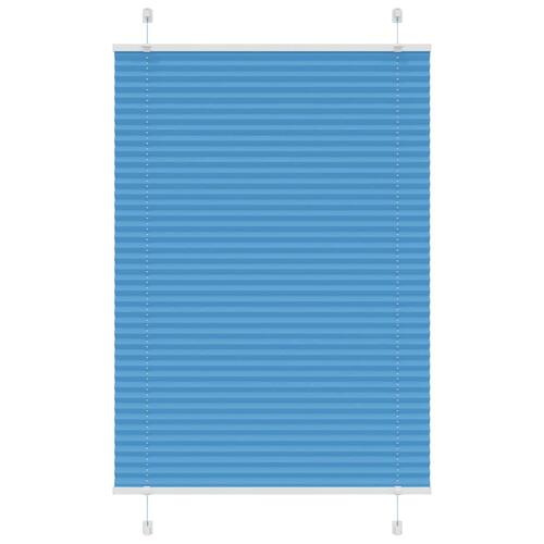 Plisségardin Blå 90x150 cm Stofbredde 89,4 cm Polyester