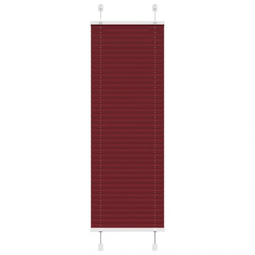 Plisségardin bordeauxrød 40 x 100 cm med stofbredde 39,4 cm