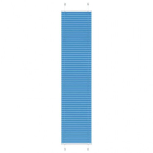 Plisségardin - blå 45×200 cm, stofbredde 44,4 cm, polyester