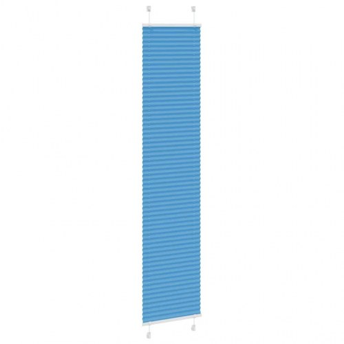 Plisségardin - blå 45×200 cm, stofbredde 44,4 cm, polyester