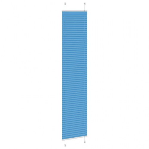 Plisségardin - blå 45×200 cm, stofbredde 44,4 cm, polyester