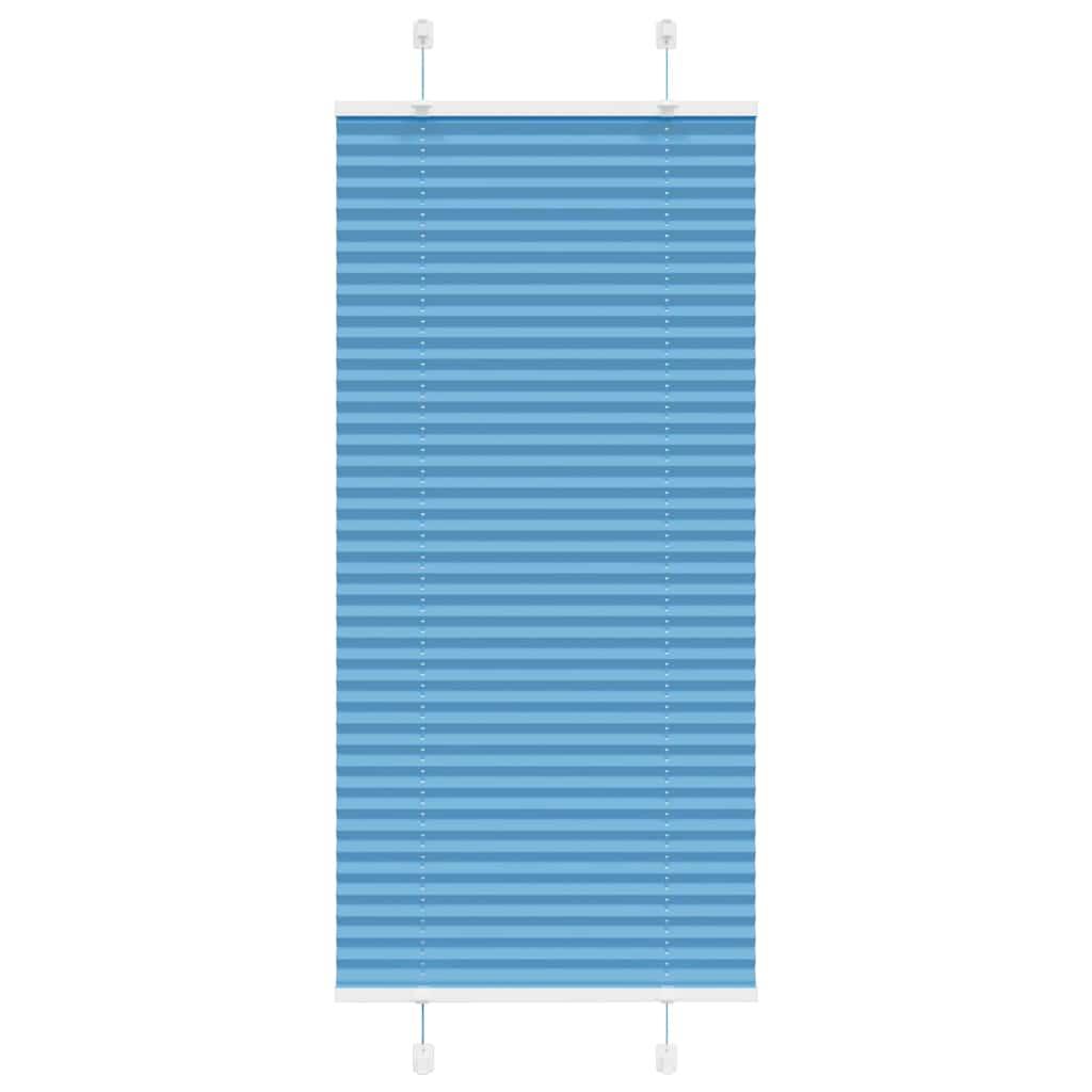 Plisségardin Blå 60x150 cm Stofbredde 59,4 cm Polyester