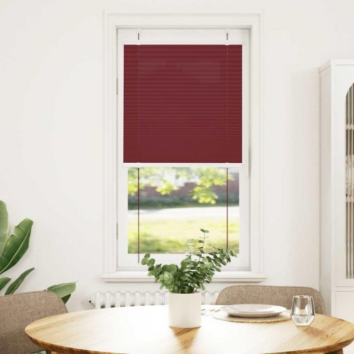 Plisségardin - bordeauxrød 65×100 cm, stofbredde 64,4 cm, polyester